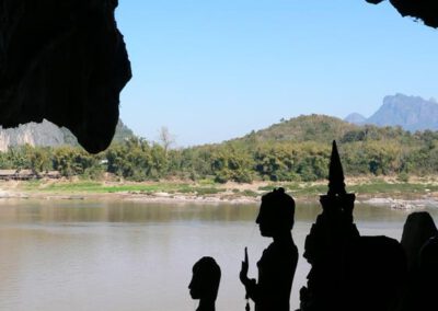 Laos 2005, Blick aus Pak Ou Höhle