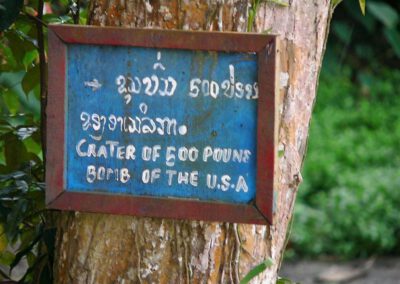 Laos 2005, Crater of Bomb USA, Nong Kiao