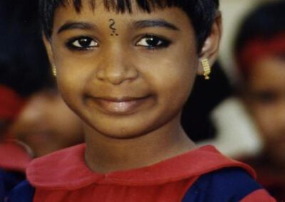 Süd-Indien 2004, Kerala, Mädchen in Cochin