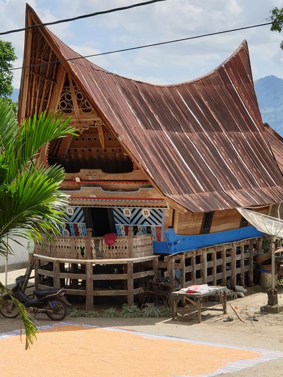 Sumatra 2022, Toba See, Rumah adat Batak