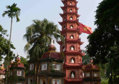 Vietnam 2005, Hanoi, Tran Quoc Tempel am Westsee