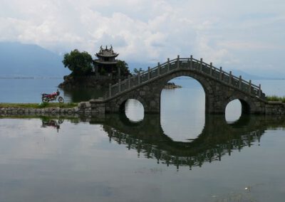 China 2007, Dali, Erhai-See, Brücke