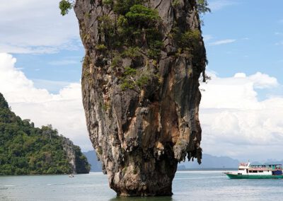 Thailand 2019, James-Bond-Felsen in der Bucht von Phang Nga