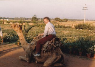 Nord-Indien 1986, Peter auf Kamel