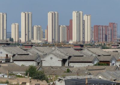 China 2018, Datong, Alte und neue Häuser