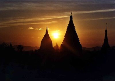 Burma 2001-2002, Sunset in Bagan