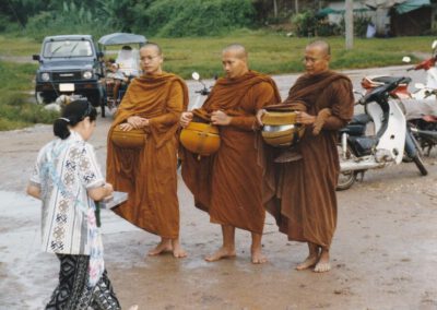 Thailand 1998, Mönche bei Chiang Khong