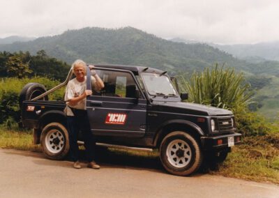 Thailand 1998, Peter fuhr 4.000 km mit diesem Jeep