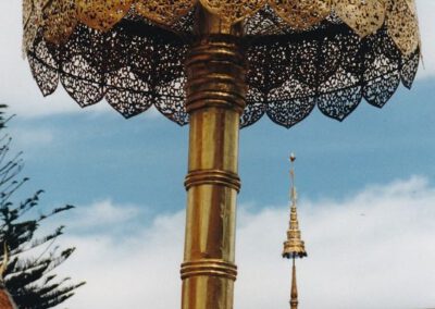 Thailand 1998, Chiang Mai, Schirm von Wat Doi Suthep