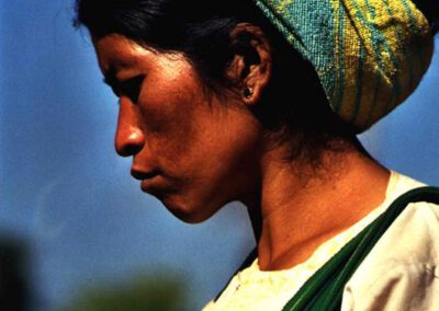 Burma 2001, 2002, Frau am Markt in Indein