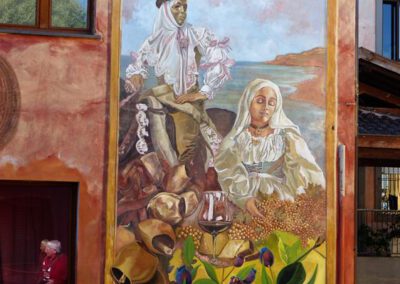 Sardinien 2023: Tinnura, Wandmalerei