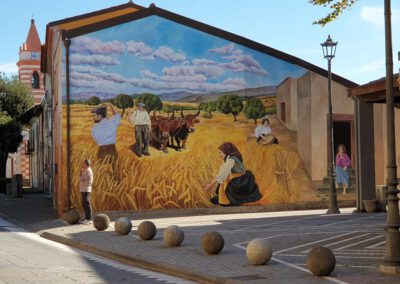 Sardinien 2023: Tinnura, Wandmalerei