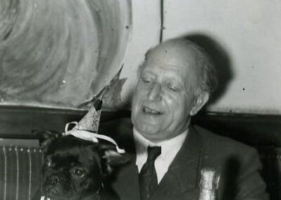 Theo Prosel mit Hund Simperl
